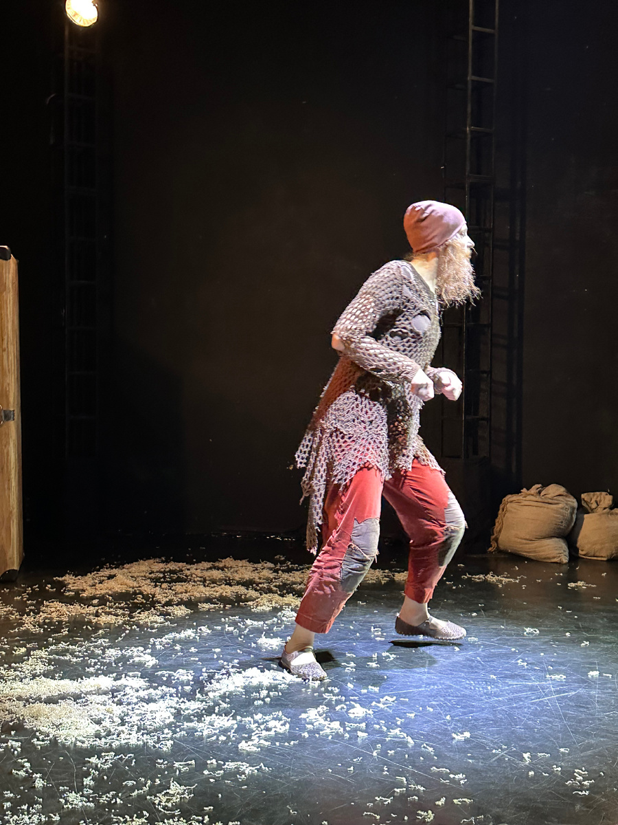 Сцена из спектакля. «Каштанка» в РАМТ. Фото автора.