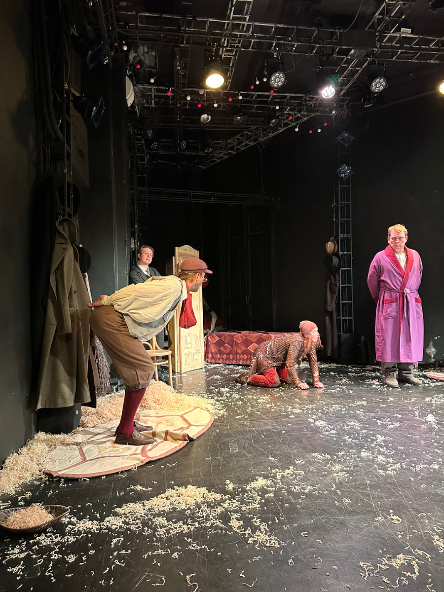 Сцена из спектакля. «Каштанка» в РАМТ. Фото автора.