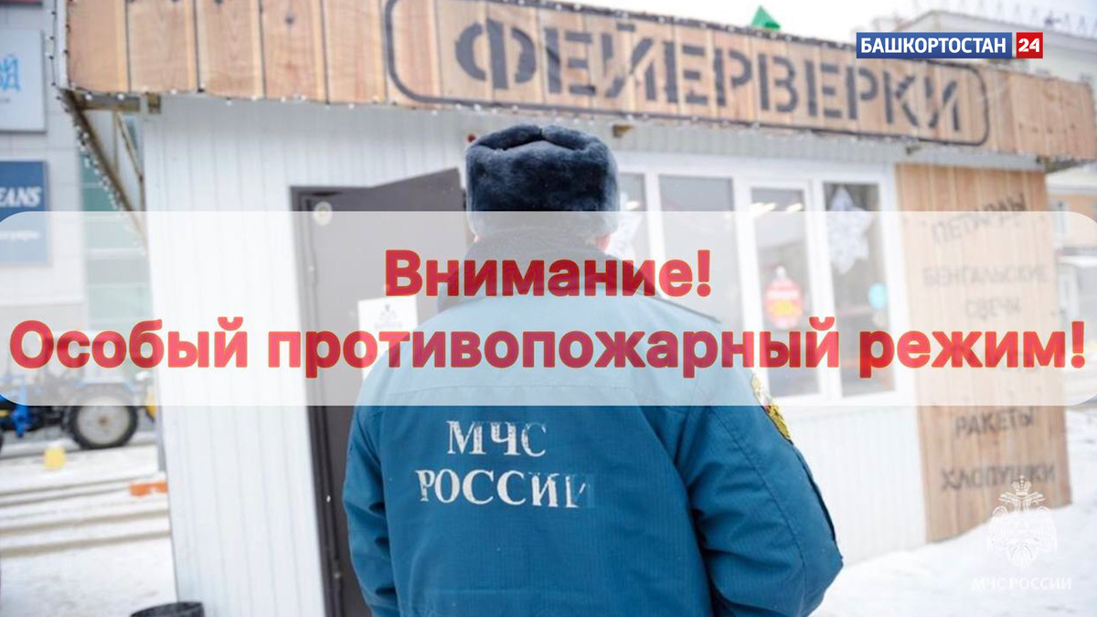    В Башкирии с 27 декабря по 9 января вводится особый противопожарный режим