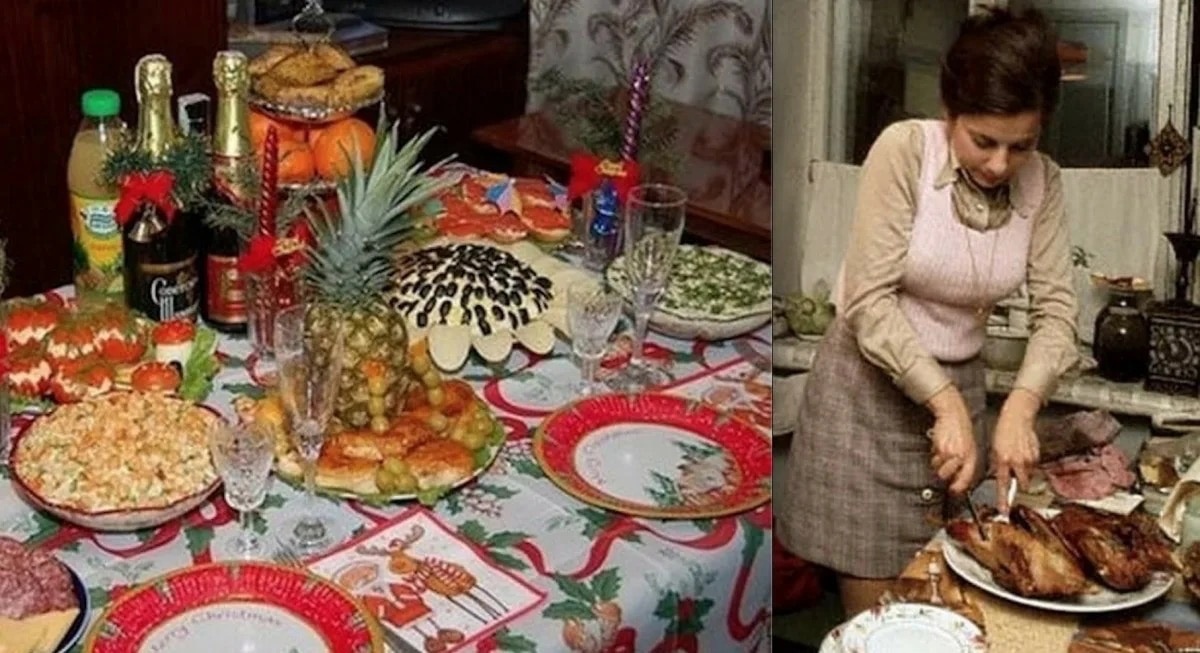 Праздничный стол. СССР