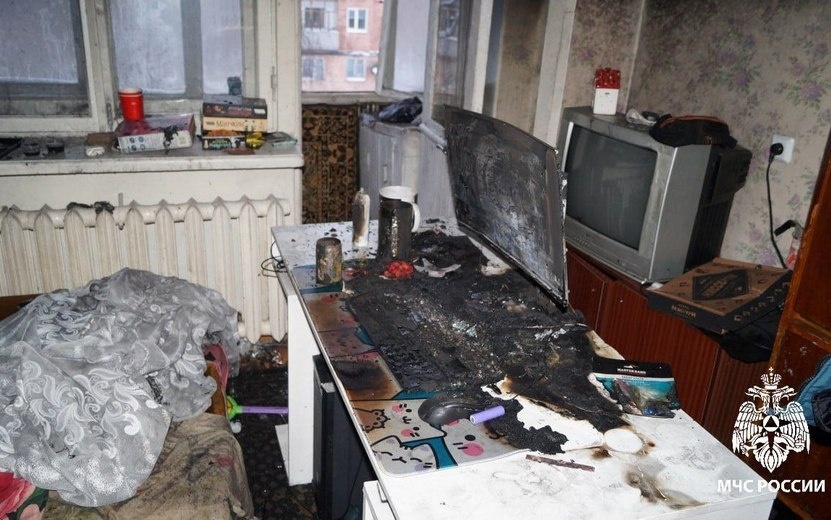    Квартира чуть не сгорела в Глазове из-за включенного монитора