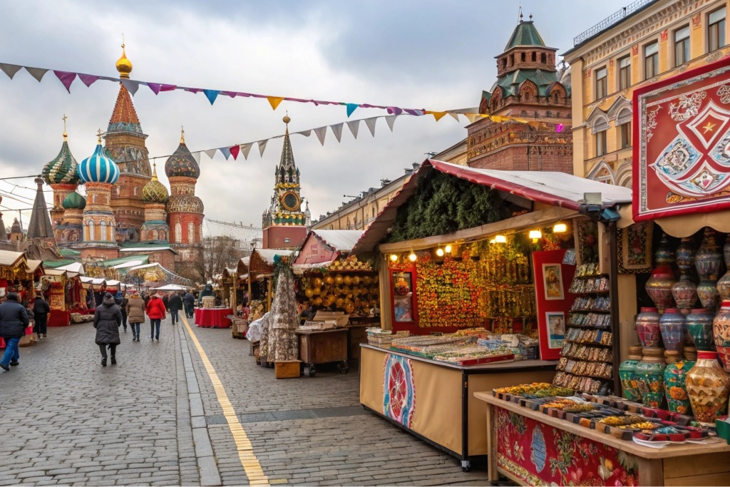 Лучшие рынки Москвы для покупки сувениров