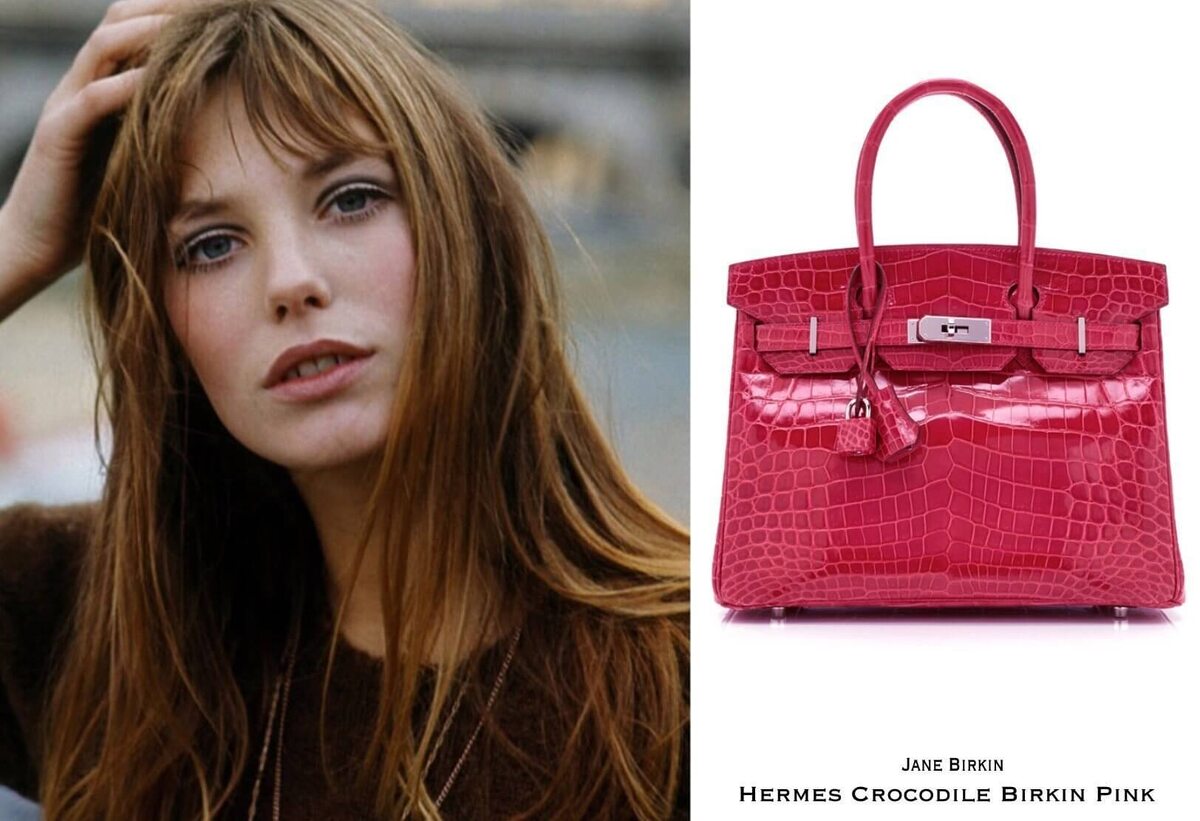 Джейн Биркин и её культовая сумочка Hermes.
