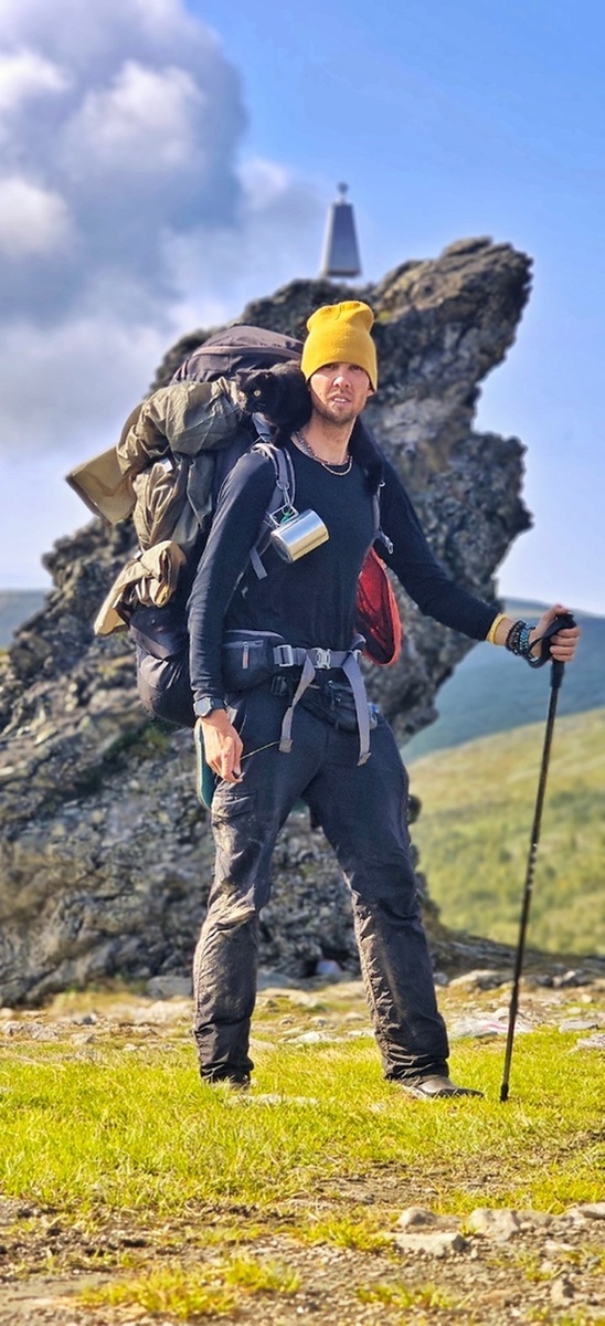    Фантастический тандем "человек и кошка". Фото: личный архив героя публикации.