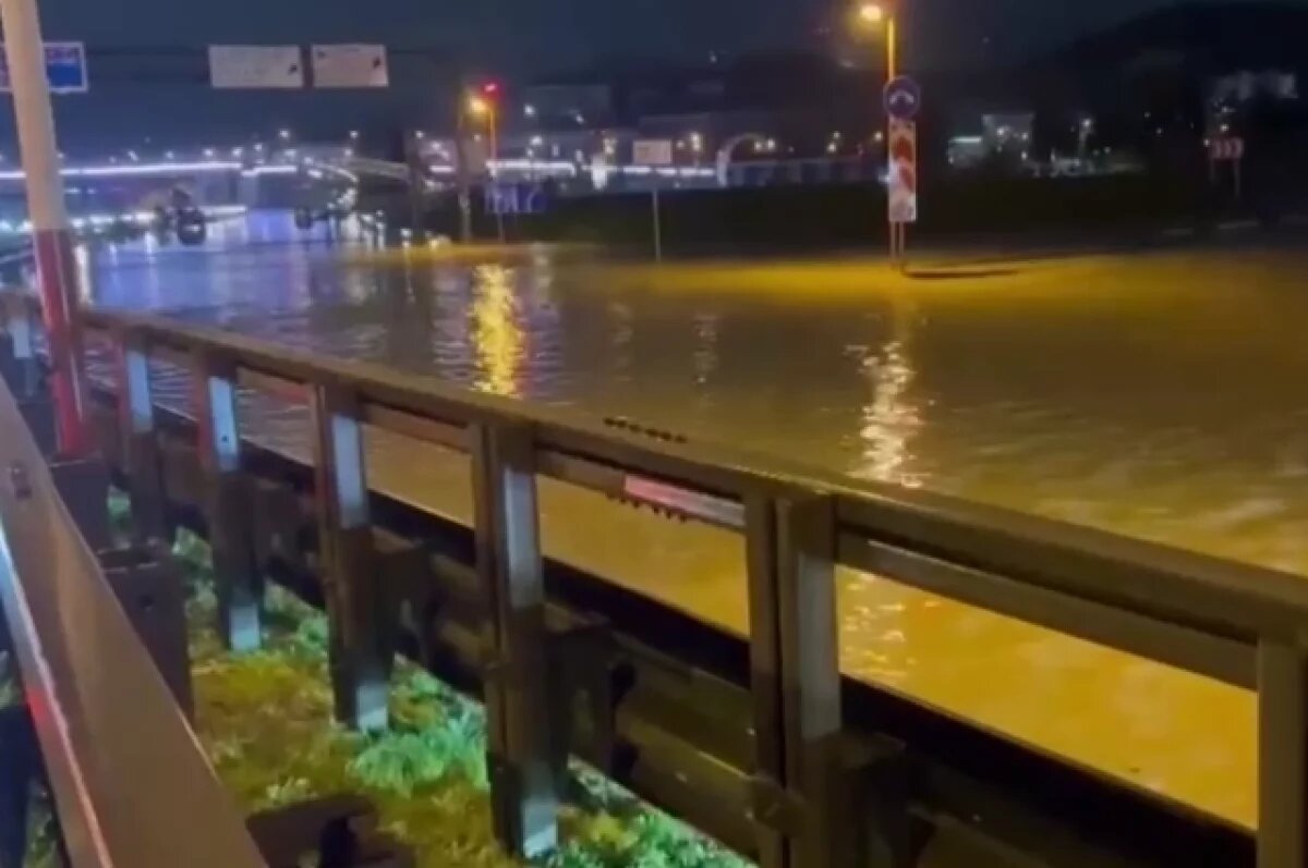    Подтопленный участок трассы «Джубга – Сочи» открыли для движения