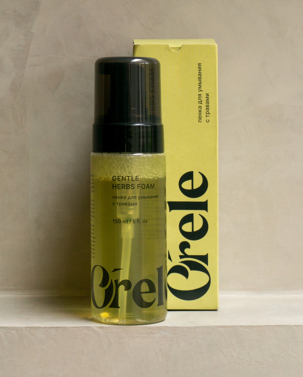 Мягкая пенка GENTLE HERBS с экстрактами трав от ORELE