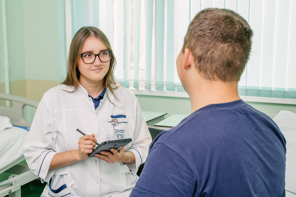 На приёме у врача 