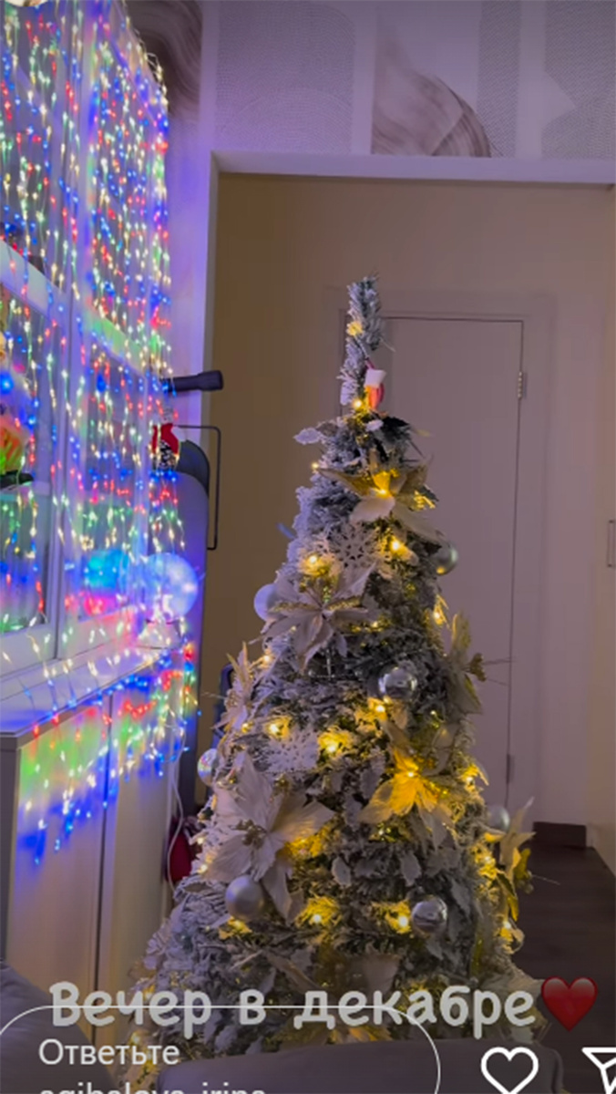 Украшенная квартира Ирины Агибаловой. Фото: соцсети Ирины Агибаловой