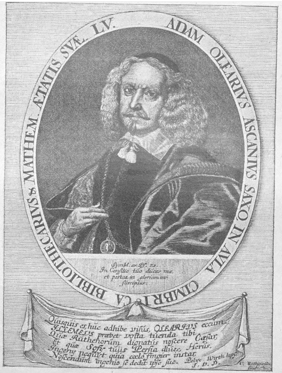 Гравюра самого Адама О.