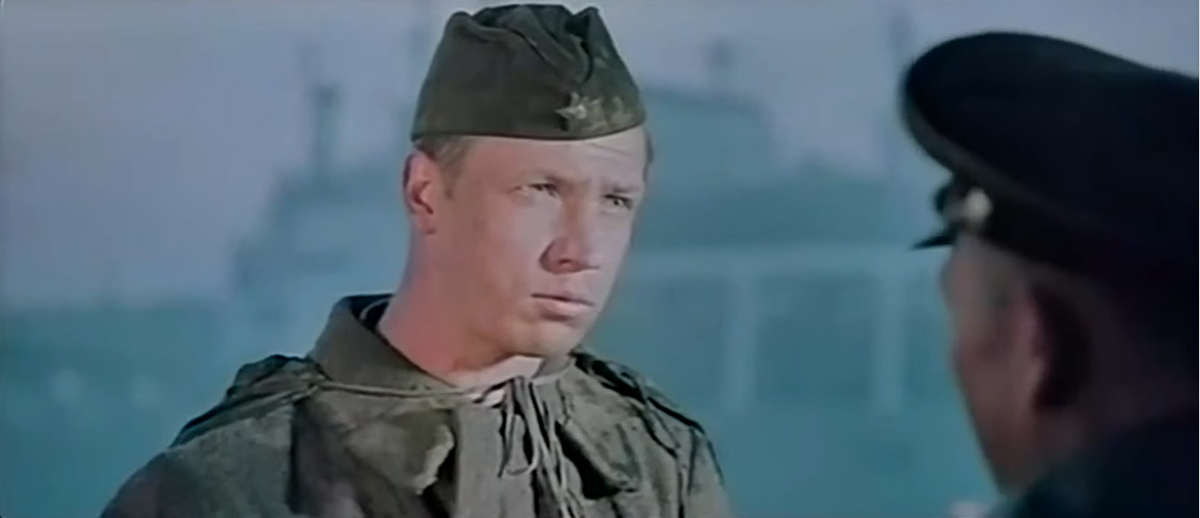 Кадр из фильма "Море в огне" (1970). Пинжак - Николай Иванов