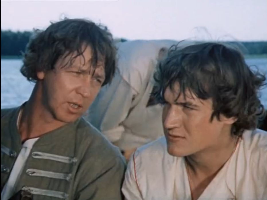 Кадр из фильма "Россия молодая" (1981). Фёдор Апраксин - Николай Иванов, Сильвестр Иевлев - Степан Старчиков