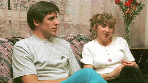    Светлана Мастеркова с мужем Асятом Саитовым. 1996 год.Дмитрий Солнцев архив «СЭ»