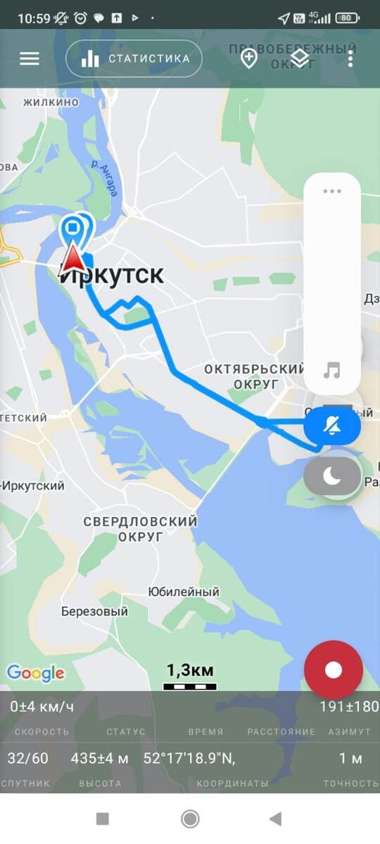 Один из моих маршрутов. 