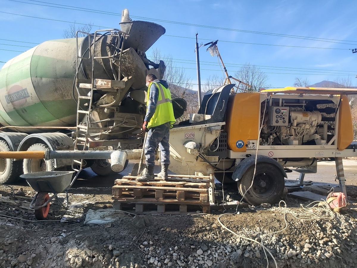 Стационарный бетононасос 