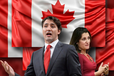 used images: Canadian Flag, Prime Minister of Canada Justin Trudeau, Chrystia Freeland // Internet
