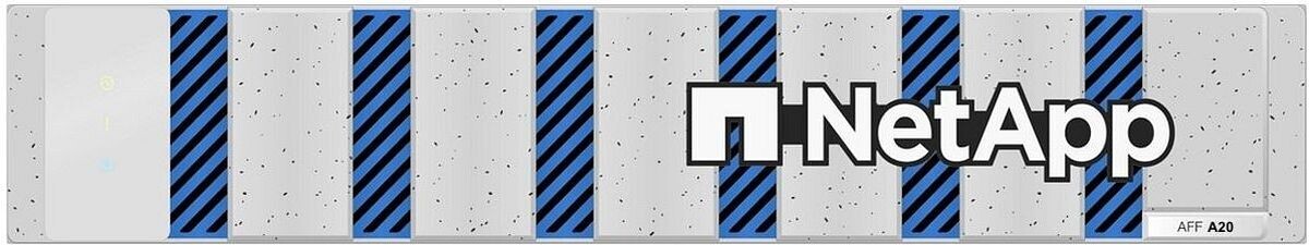 NetApp All Flash FAS A20 вид спереди с фальш-панелью