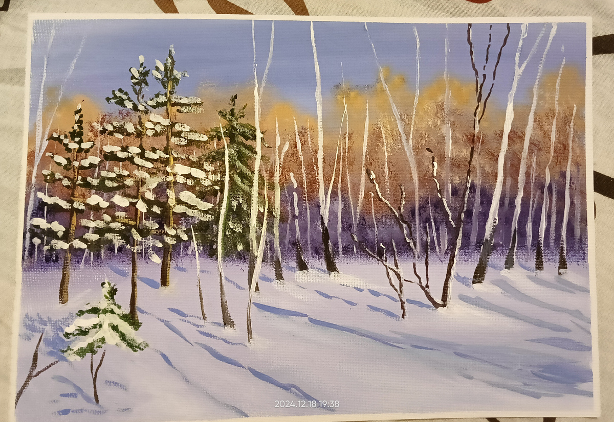 Гуашь. Формат А4. 