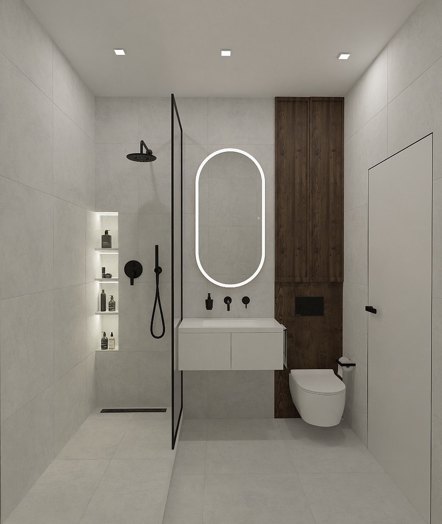 ✅Плитка в проекте: керамогранит от фабрики «Гранитея» (Россия), G340 Taganay White, «Таганай Белый»