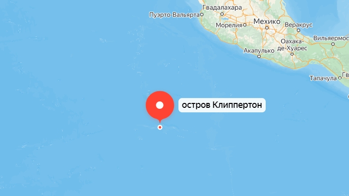 Остров на карте, его координаты 10.303524, -109.217361