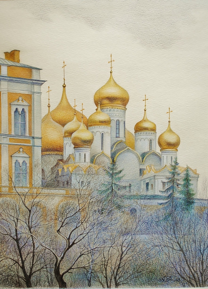 Наталья Алексеева, Благовещенский собор. Московский Кремль. Март.