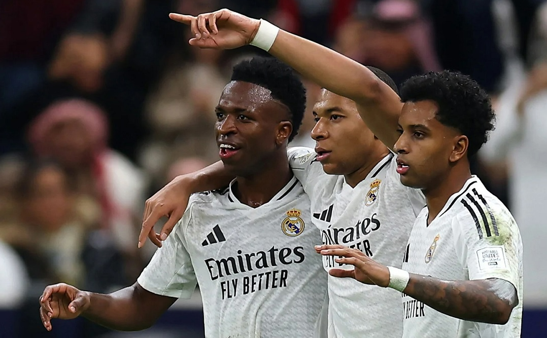 Винисиус Жуниор, Килиан Мбаппе и Родриго забили "Пачуке" по голу. Фото: соцсети