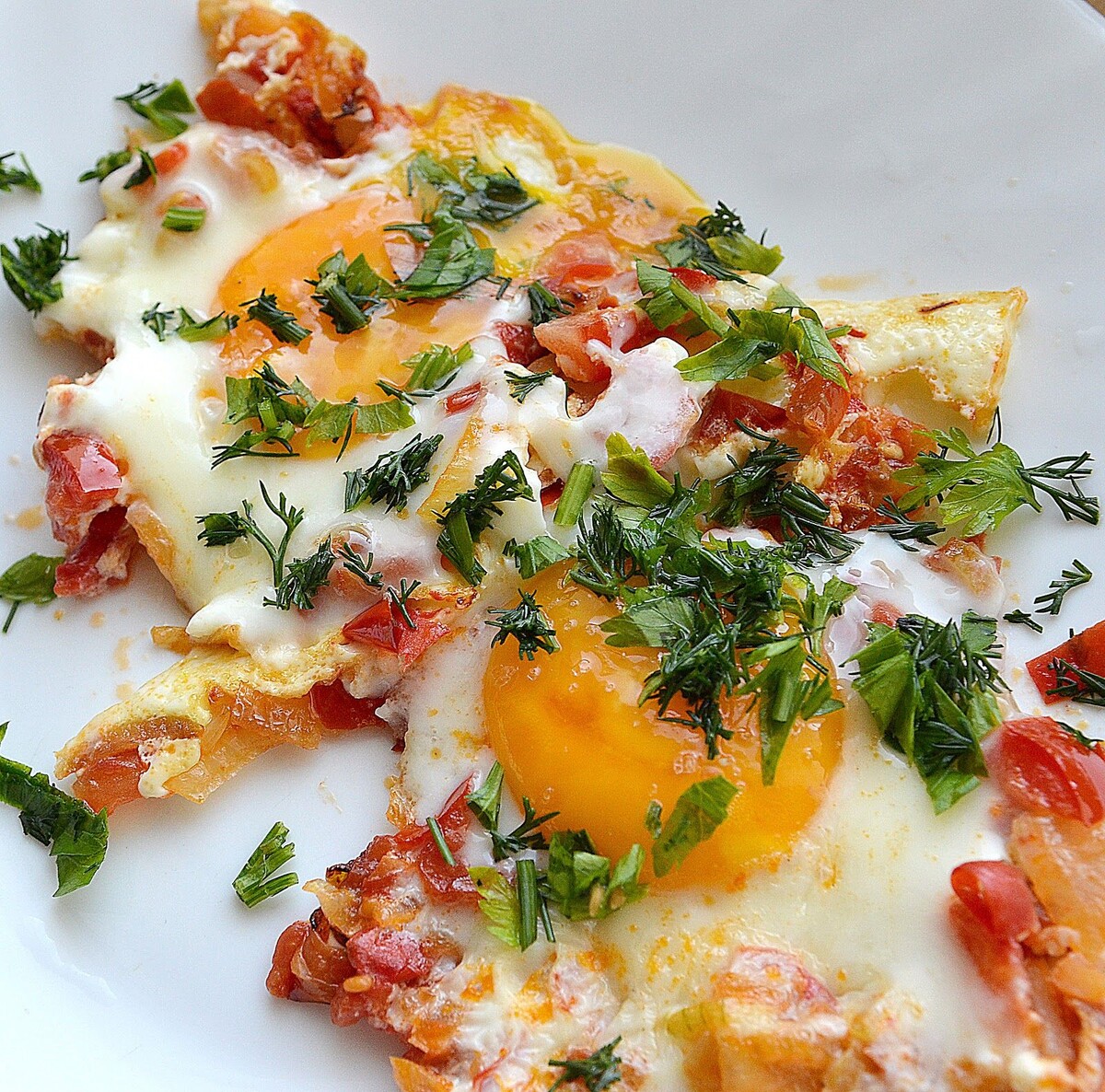 яичница на завтрак