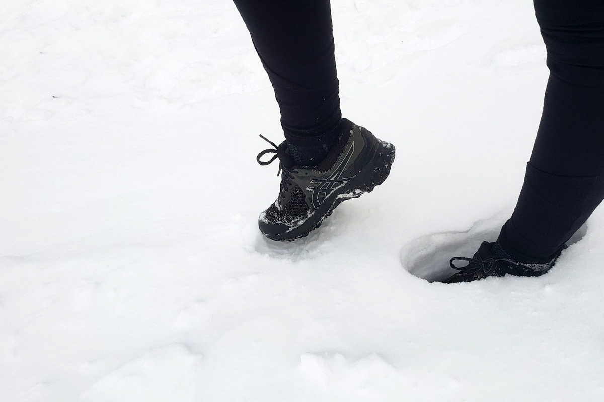 Снег - совсем не повод пропускать пробежку
