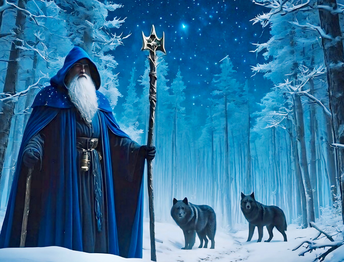 Дед Мороз выбирает одежду исключительно тёмно-синего цвета. Цвета вековой мудрости и богатства