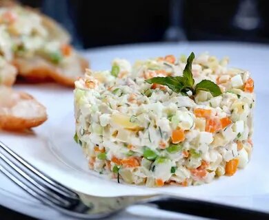 Оливье с курицей