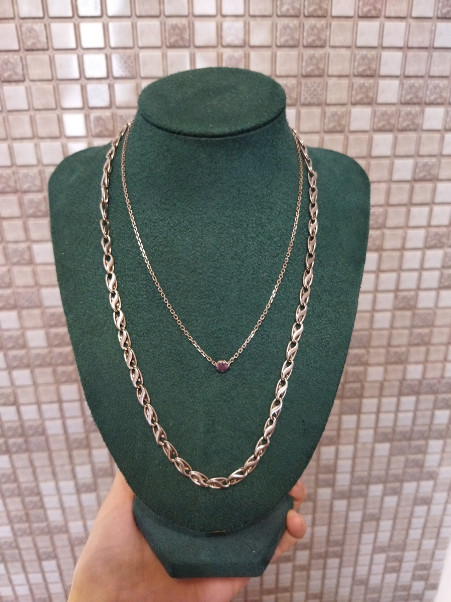 Колье с овальными звеньями