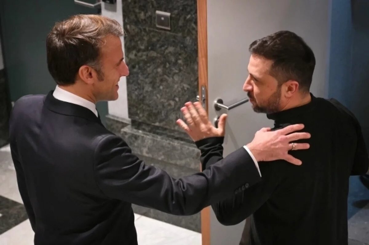    Макрон и Зеленский обсудили размещение иностранных солдат на Украине