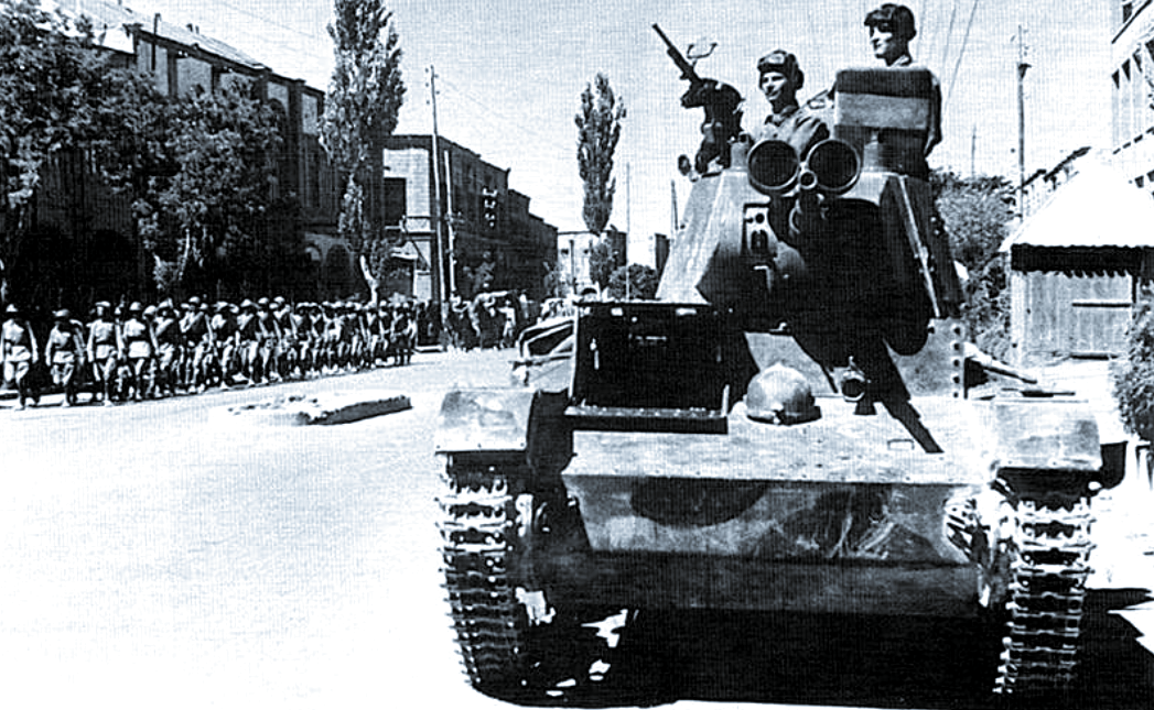 Союзники на улицах Тегерана, 1941 г.