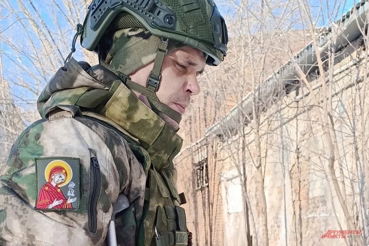    Боец «Барс 16» Алексей Линников с позывным Лунтик.