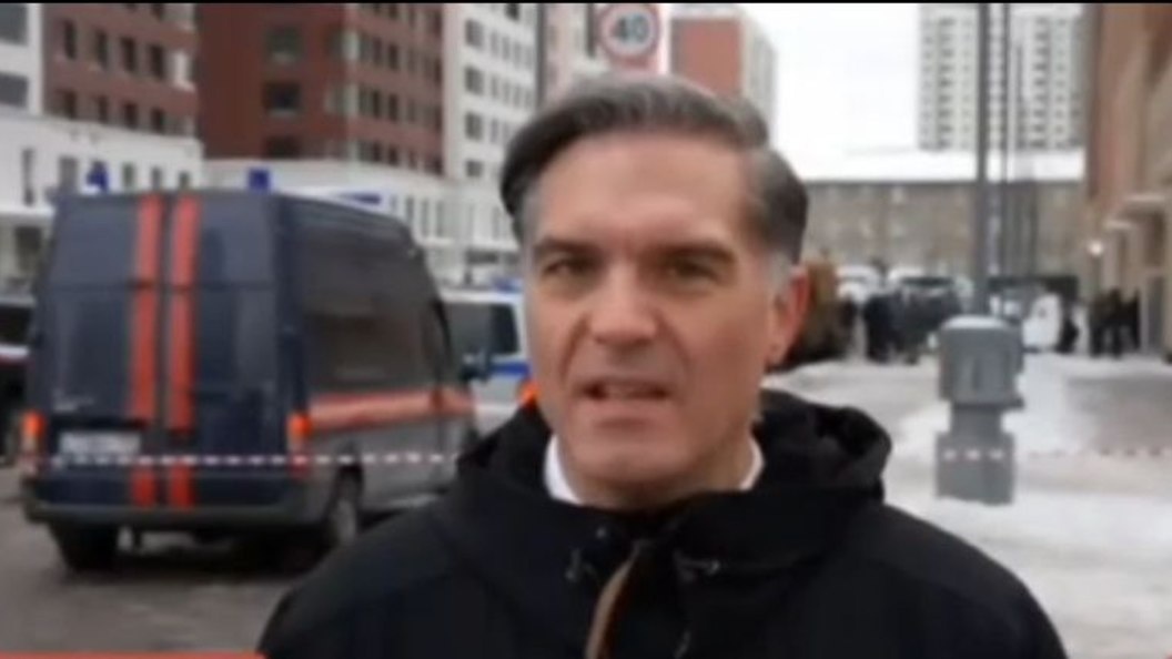    Фредерик Плейтген вел репортаж с места убийства генерала Кириллова. Фото: CNN