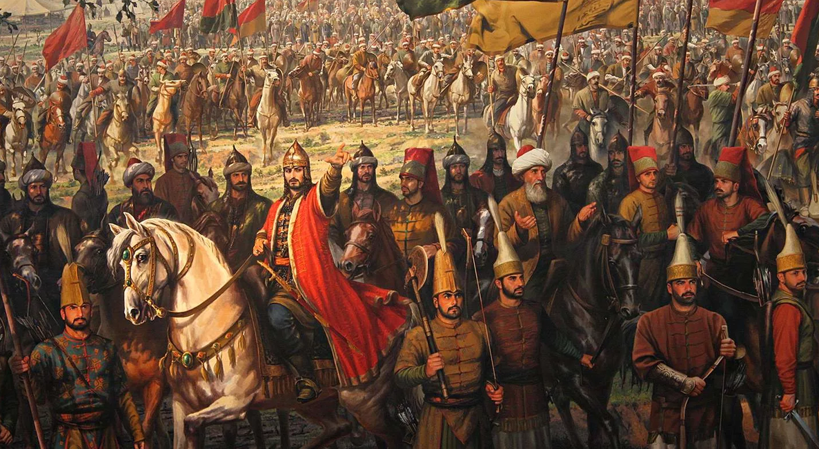 Султан перед армией Османской империи