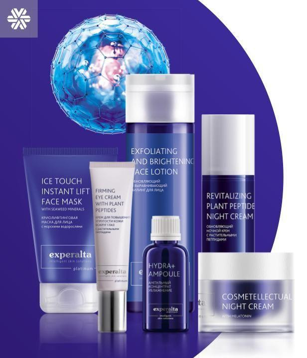 🔹ЭКСКЛЮЗИВНЫЕ ФОРМУЛЫ
Доказательная база на активные ингредиенты и рабочий процент ввода.

🔹АНТИВОЗРАСТНОЙ ЭФФЕКТ
Инновационные anti-age компоненты, замедляющие процессы старения.

🔹ЭФФЕКТИВНЫЕ РЕШЕНИЯ
ДЛЯ ЕЖЕДНЕВНОГО УХОДА
Системный подход: средства дополняют и усиливают действие друг друга.