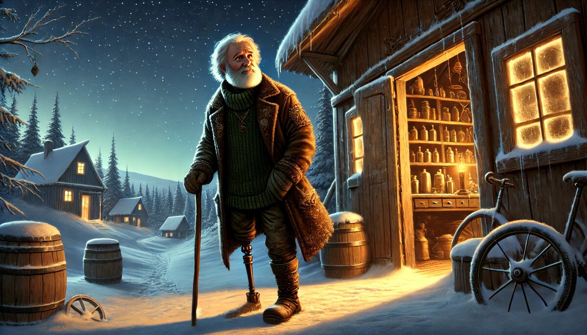 Снег под ногами, звёзды над головой – Василий отправляется за волшебством.