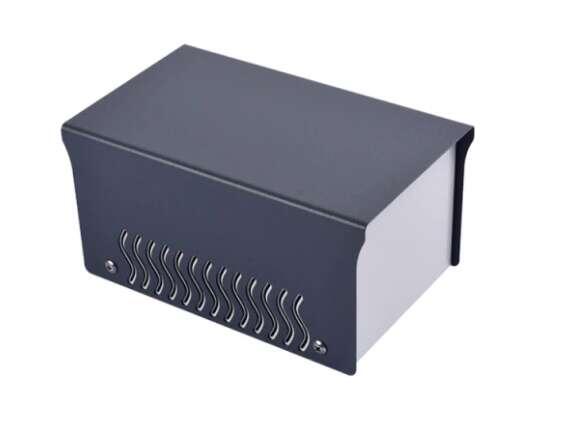 Стальной корпус с крышкой серого цвета