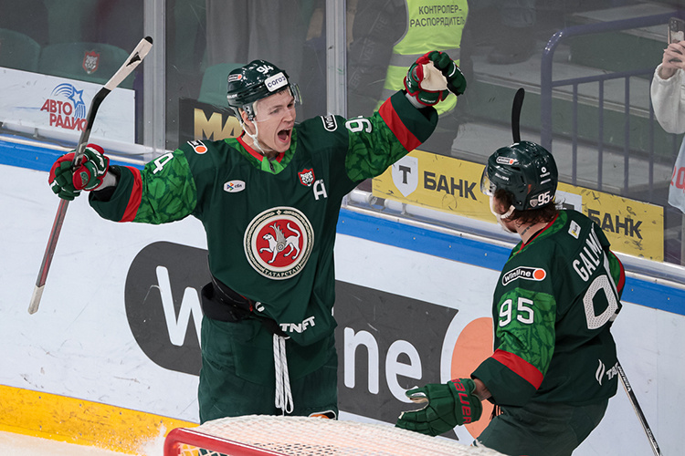    «Ак Барс» обыграл «Салавата Юлаева» (3:2) в домашнем матче регулярного чемпионата КХЛ.   
Фото: Сергей Елагин