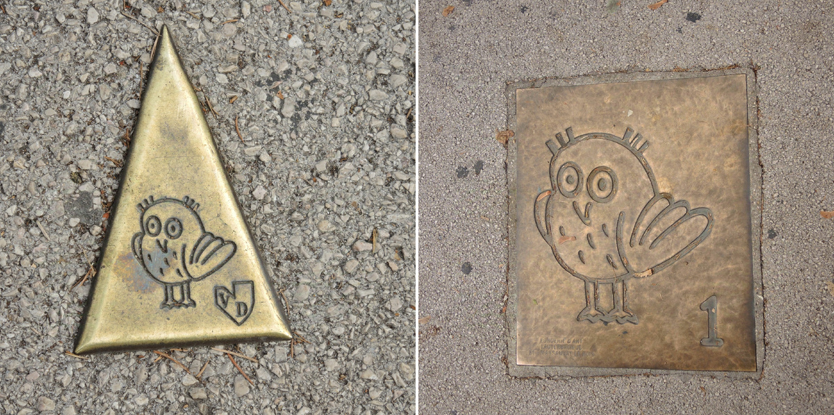 Сова номер 1. Начало туристического маршрута, означает, что вы находитесь возле Триумфальной арки