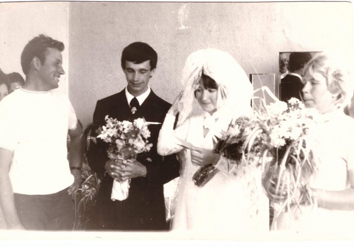 1974 г. Незабываемый день свадьбы.