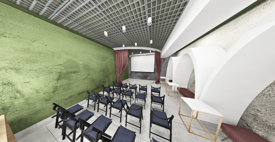 Фото: эскиз проекта библиотечно-информационного центра «КЛИК», г. Красноуфимск