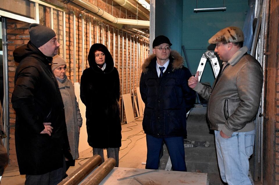    Строительство поликлиники в Ребрихе. Источник: Пресс-служба Минстроя Алтайского края