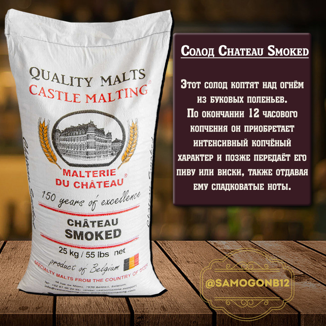 Солод Chateau Smoked. Коллаж автора ©