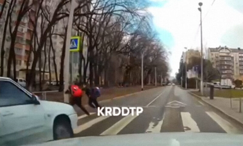    Скриншот видео t.me/mvd23krasnodar