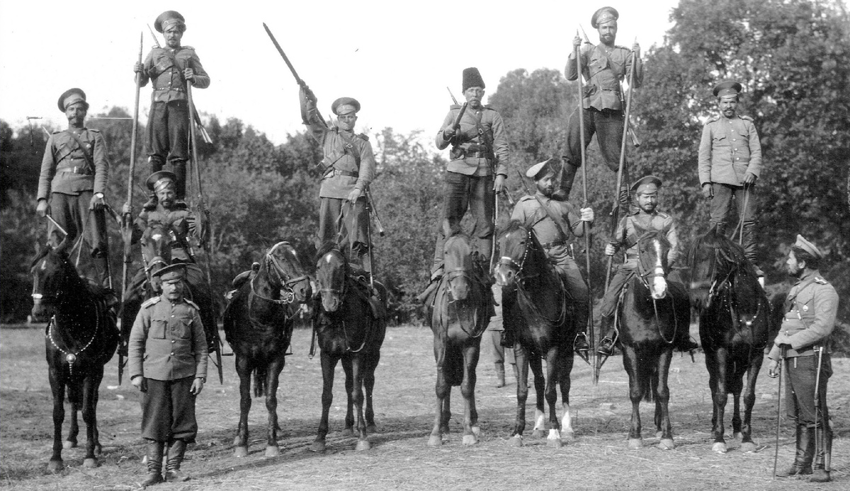 Донские казаки, начало XX века.