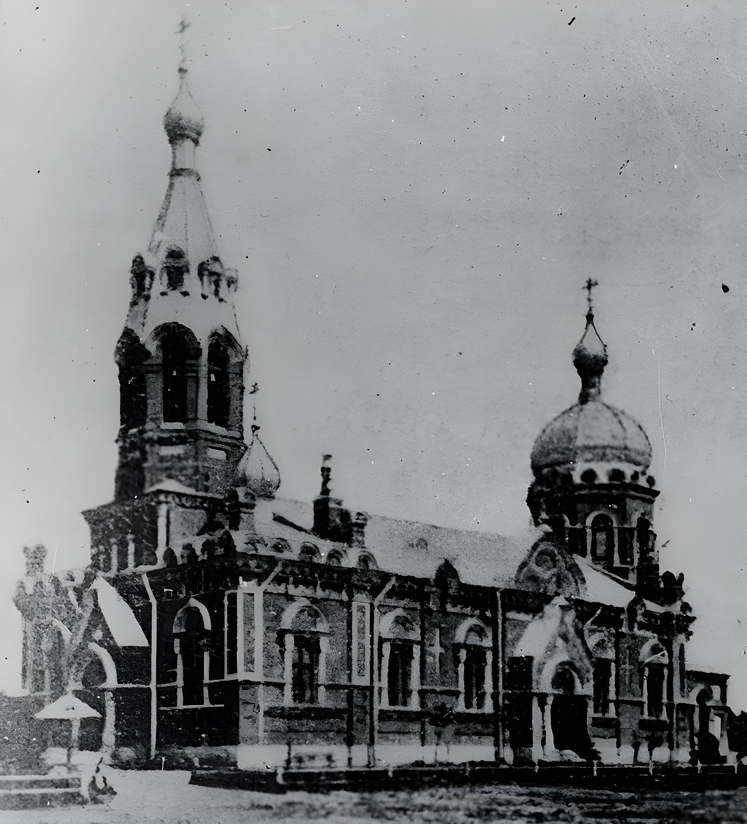 Церковь Николая Чудотворца 41-го Сибирского стрелкового полка в военном городке 17 в Новосибирске. Фото из сети.