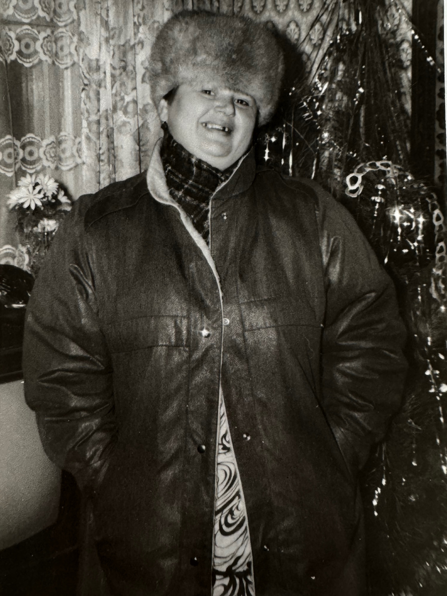 Мама и ее утепленное пальто ручной работы 