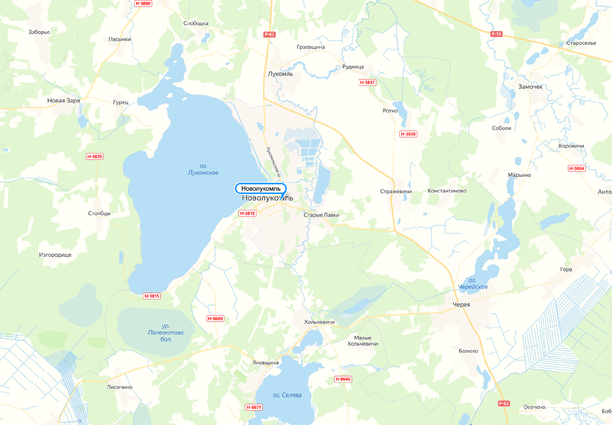Карта Новолукомля (2 фото)