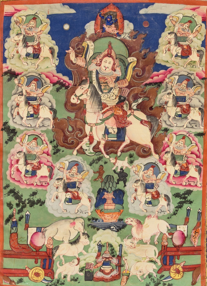 Девять братьев Далха. Бурятия, XIX в. ГМВ. Москва. Учётный номер: ГМВ КП 63688, инв. 3620 I, ГК 4438745. Эл. ресурс URL: https://goskatalog.ru/portal/#/collections?id=4405090